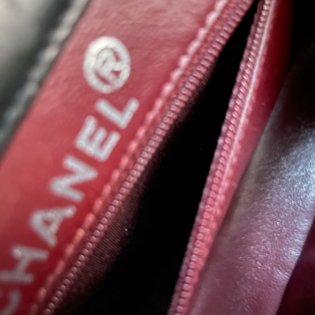 【Chanel】Chanel Double Sided Classic Flap Black Lambskin with Silver-Tone Hardware