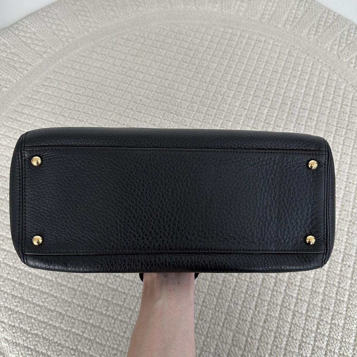 【Chanel】Chanel Cerf Executive Tote Black Caviar with Gold-Tone Hardware
