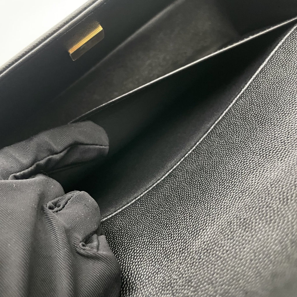 【Chanel】Chanel Black Gold Le Boy Flap Bag
