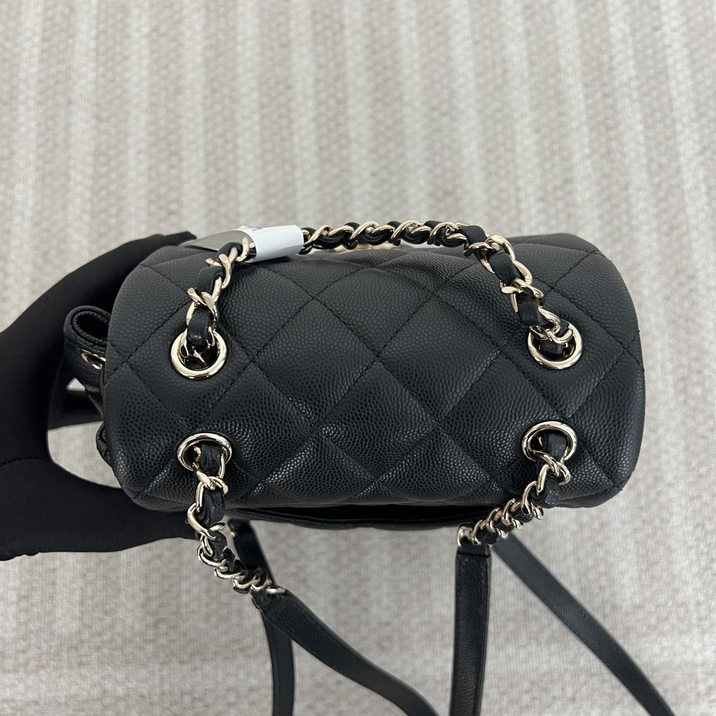 【Chanel】Chanel Paris‑Salzburg Backpack, Black Caviar Leather with Gold‑tone Hardware