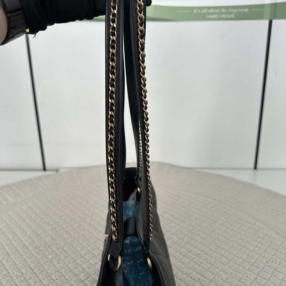 【Chanel】Chanel Tote Bag with Trimmed Shoulder Strap