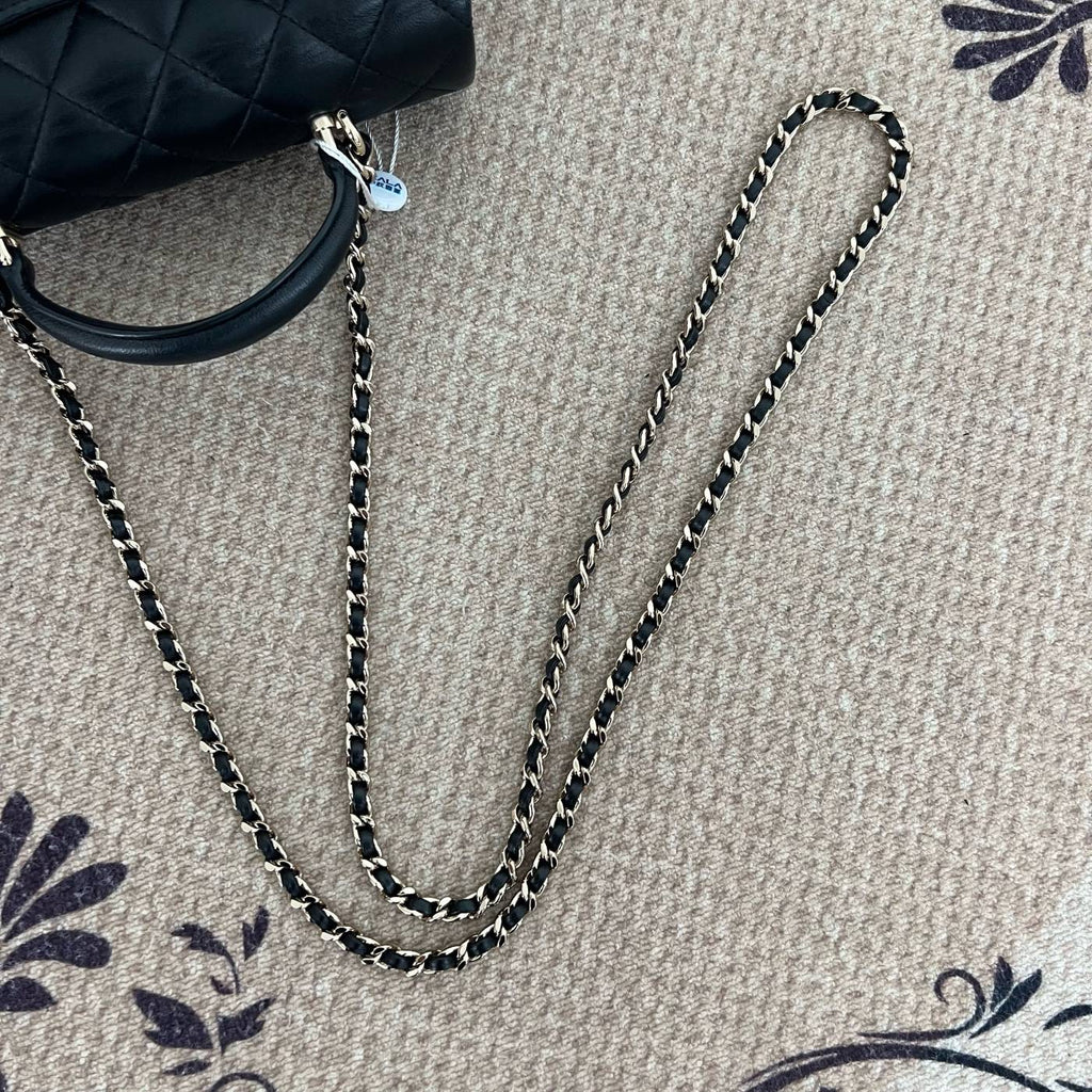 【Chanel】Chanel Classic Flap Large Mini, Black Gold Hardware