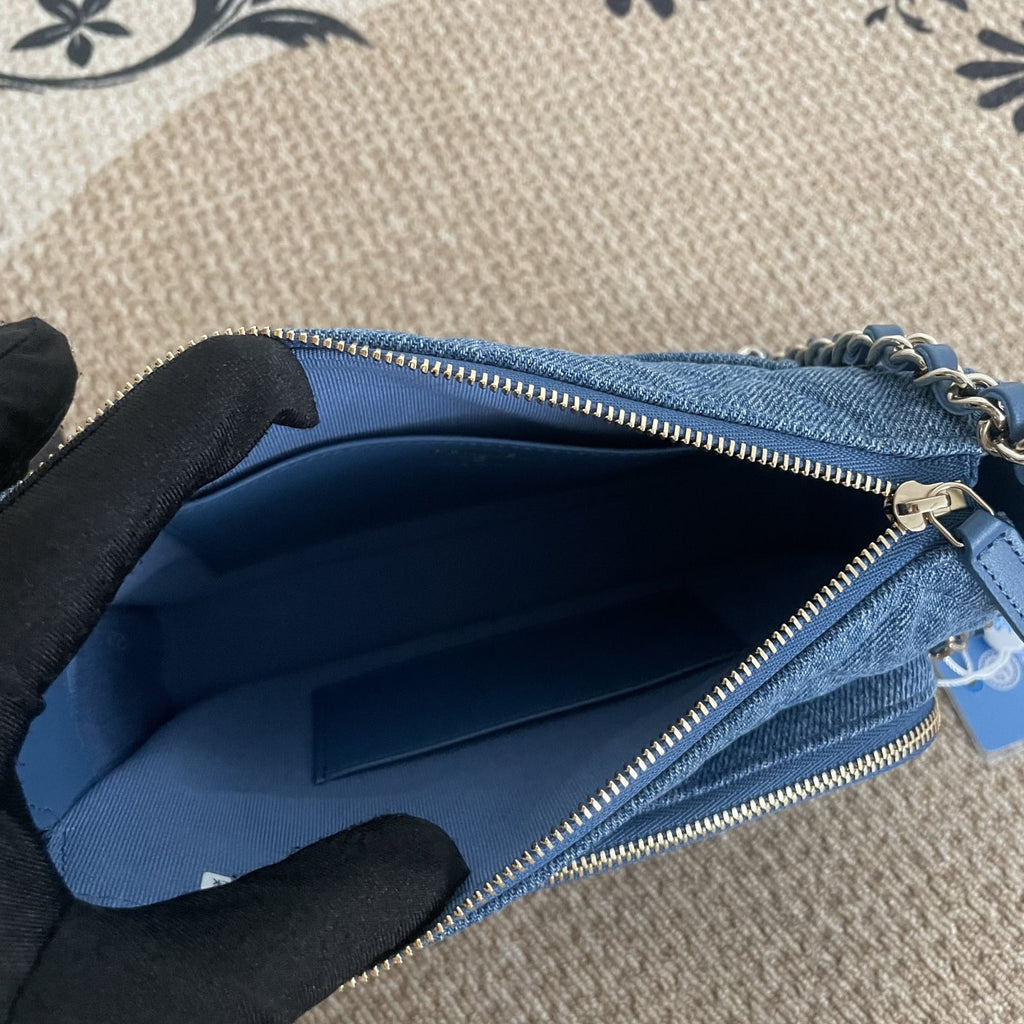 【Chanel】Chanel Blue Denim Camera Bag