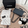 【Chanel】Chanel Charcoal Grey Caviar Medium Classic Flap
