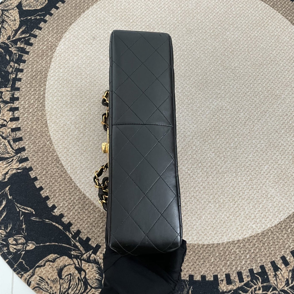 【Chanel】Chanel Black Caviar Victoria Flap Bag, Gold-Tone Hardware-7209866