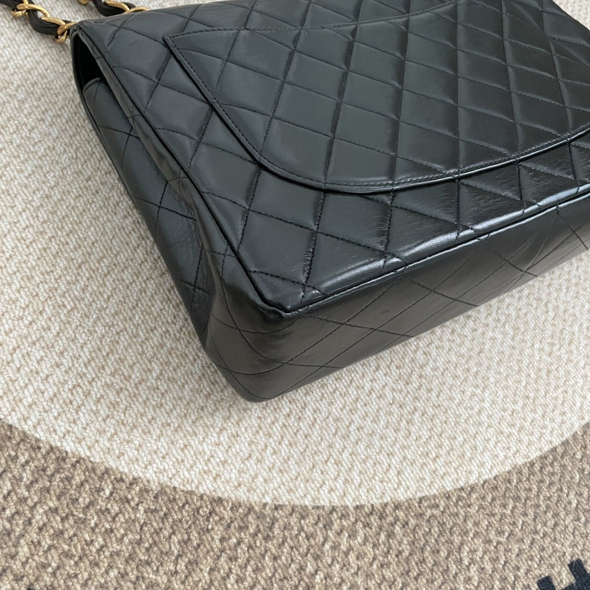 【Chanel】Chanel Black Caviar Victoria Flap Bag, Gold-Tone Hardware-7209866