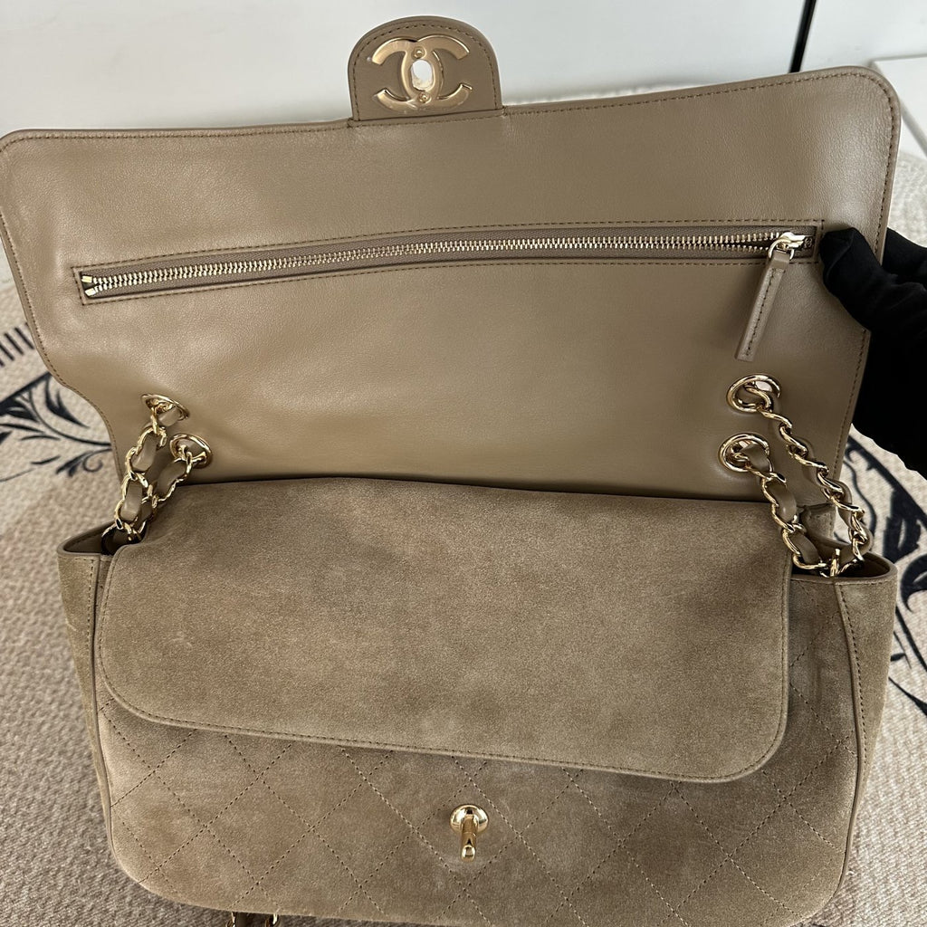 【Chanel】Chanel 26S Suede CF Airport Flap Bag