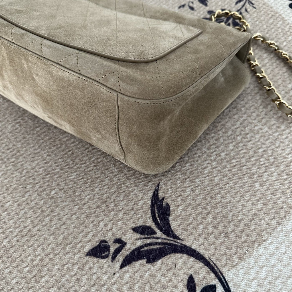 【Chanel】Chanel 26S Suede CF Airport Flap Bag
