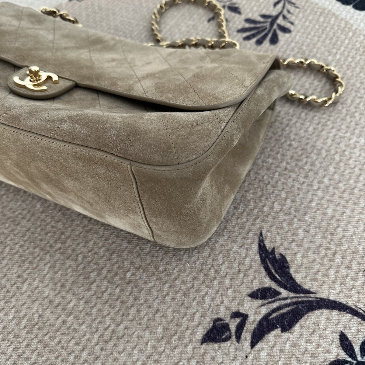 【Chanel】Chanel 26S Suede CF Airport Flap Bag