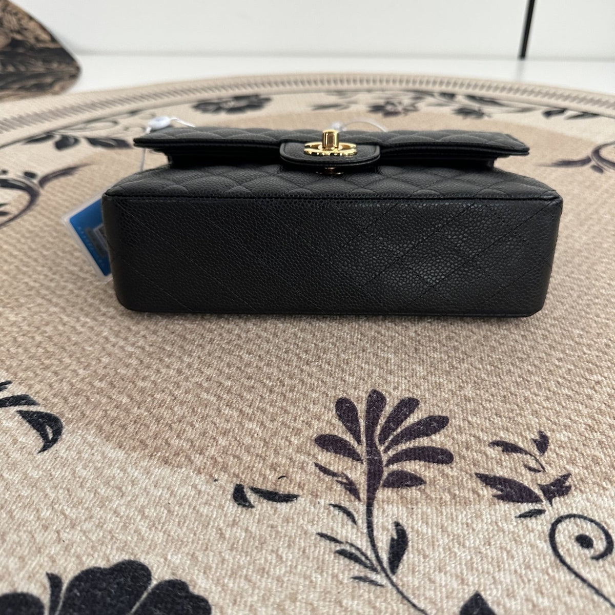 【Chanel】Chanel Small CF Classic Flap Black Caviar Gold‑tone Hardware