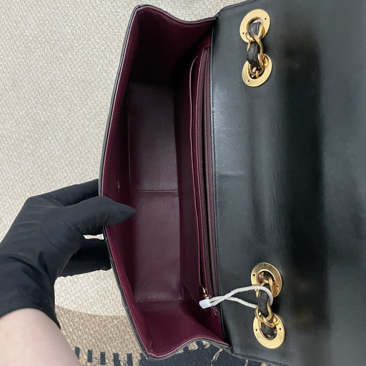 【Chanel】Chanel Black Caviar Victoria Flap Bag, Gold-Tone Hardware-7209866