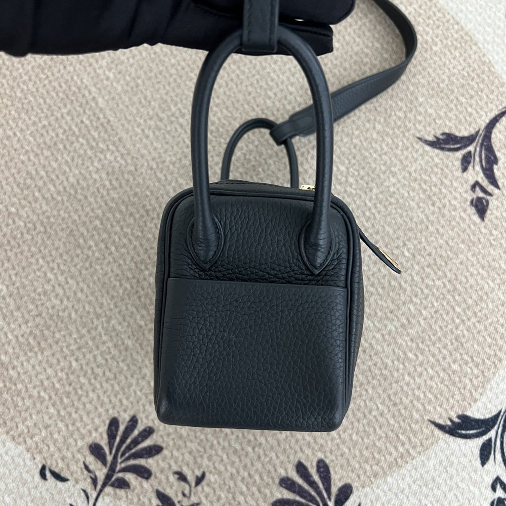 【Hermes】Hermès Black Lindy Gold Hardware