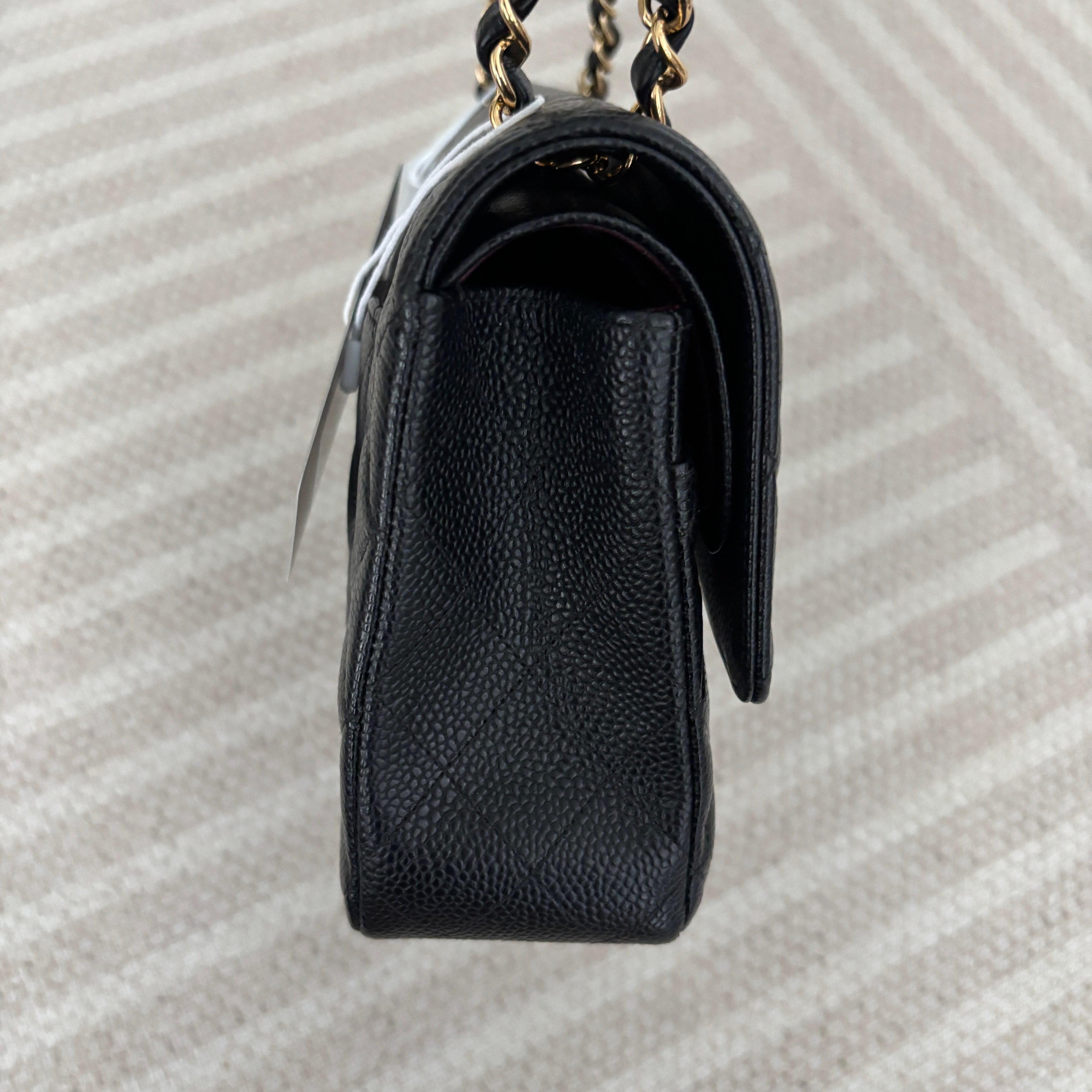 【Chanel】Chanel Black Caviar Classic Flap Bag