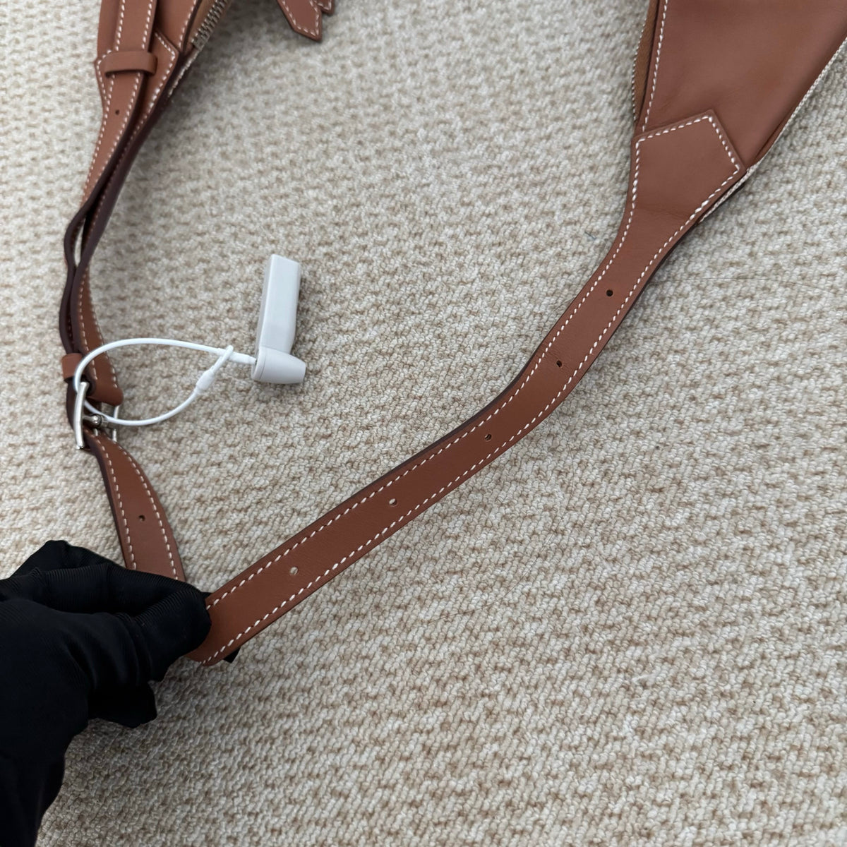 【Hermes】Hermès BuddyPocket Gold Brown & Canvas