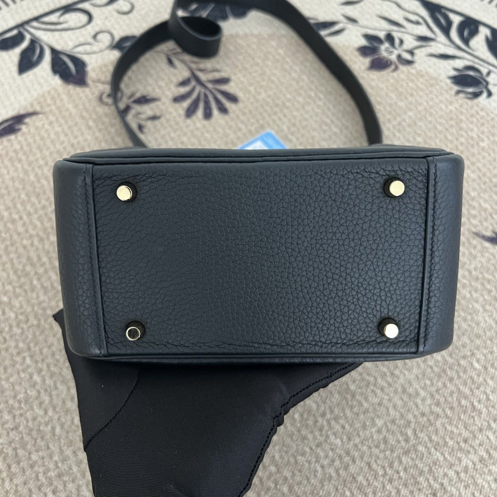 【Hermes】Hermès Black Lindy Gold Hardware