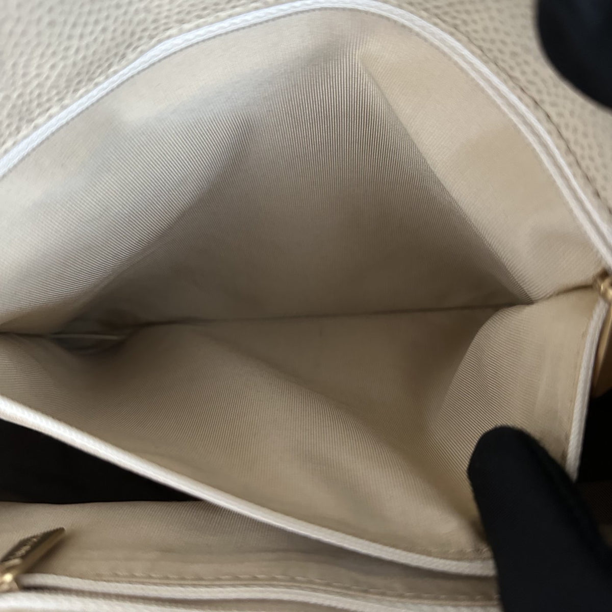 【Chanel】Chanel Cream Quilted Flap Backpack