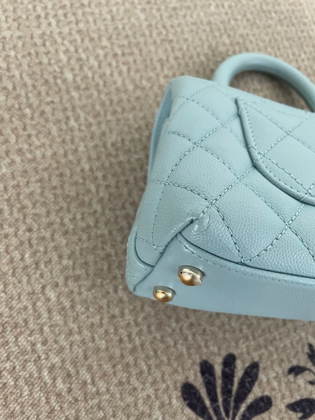【Chanel】Chanel Blue Coco Handle Bag