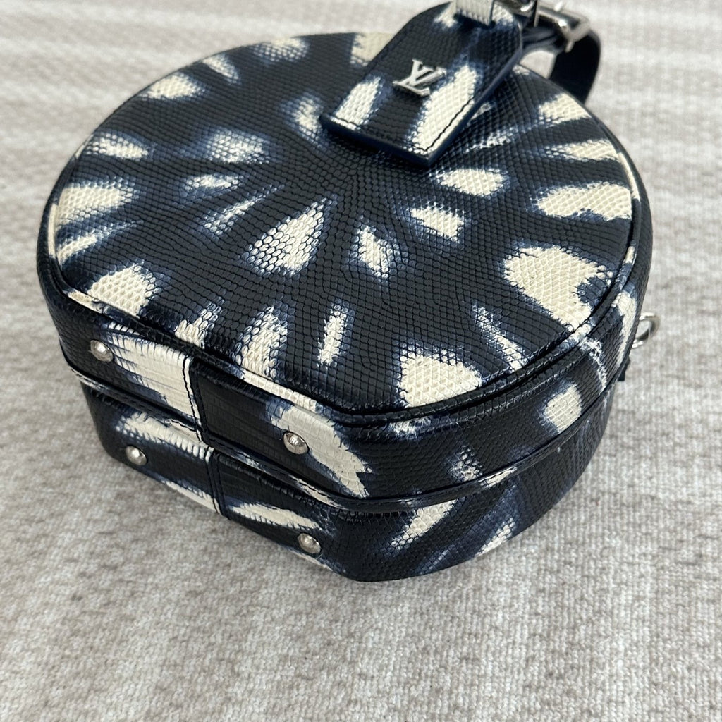【LV】Louis Vuitton Boite Chapeau Souple White & Blue Bi-color
