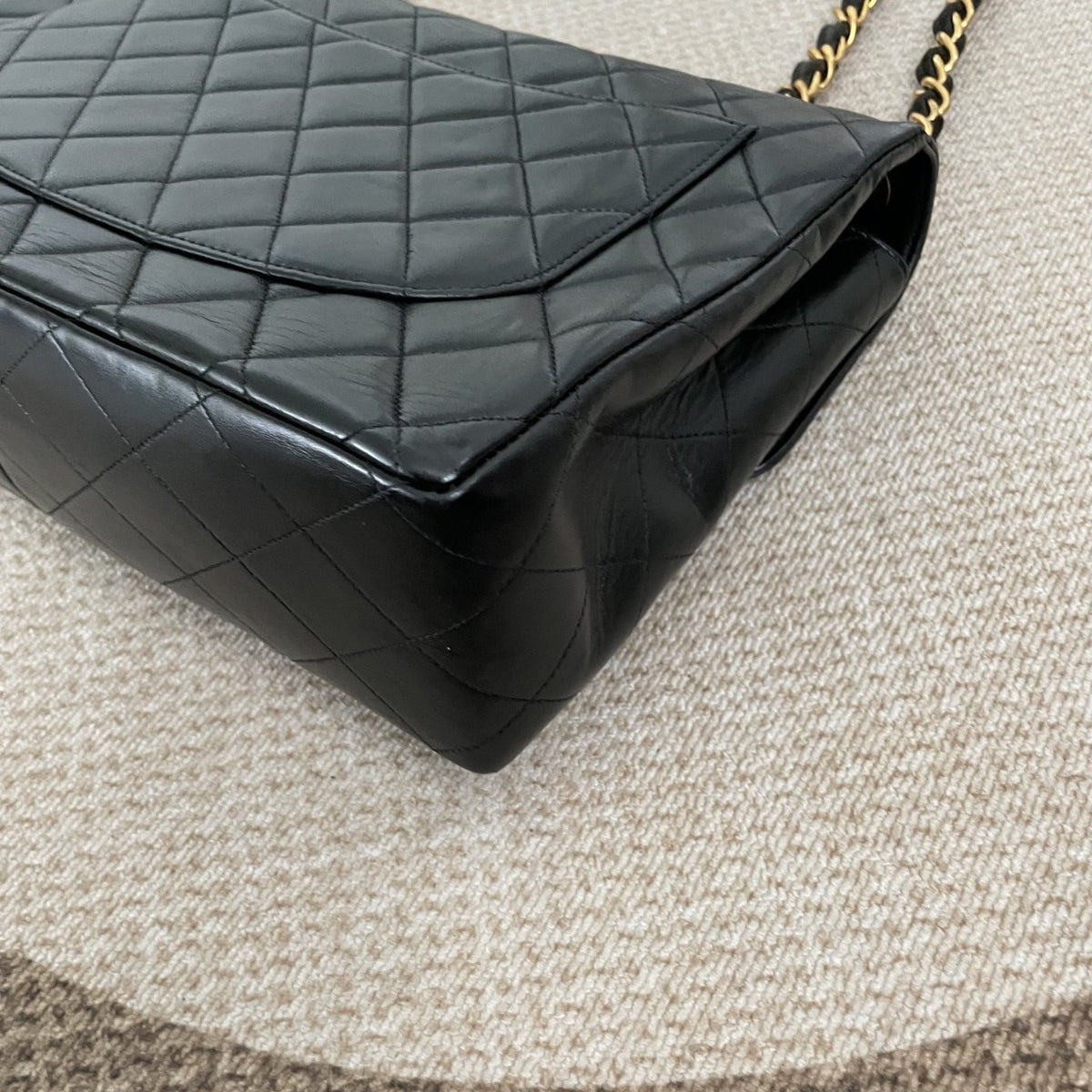 【Chanel】Chanel Black Caviar Victoria Flap Bag, Gold-Tone Hardware-7209866