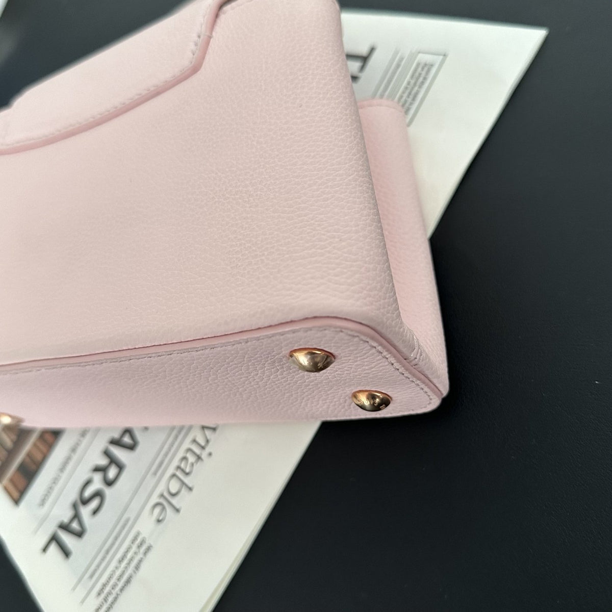 【LV】Louis Vuitton Capucines Mini Pink Taurillon Leather