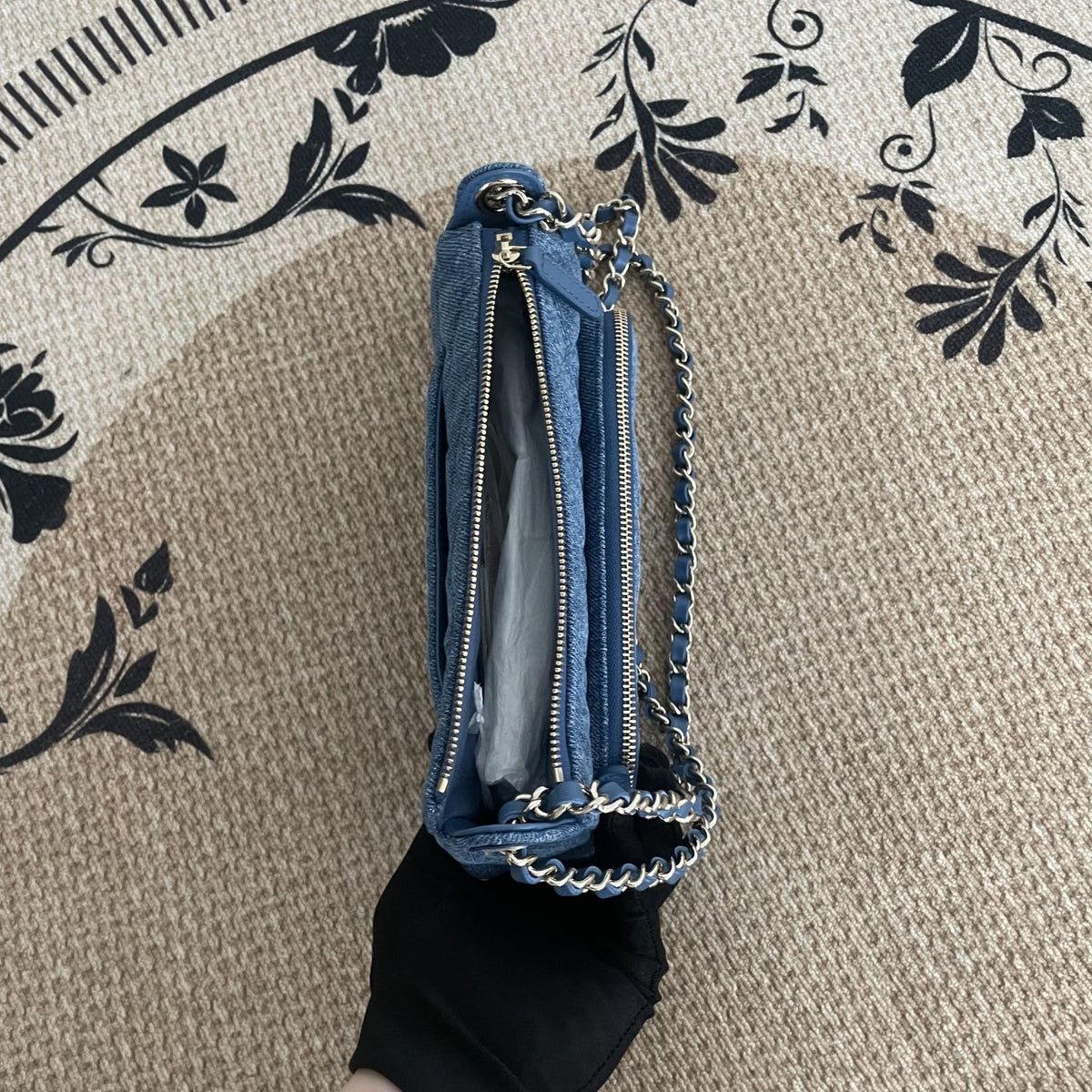 【Chanel】Chanel Blue Denim Camera Bag