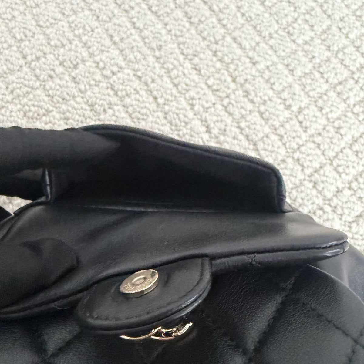 【Chanel】Chanel Black Caviar Duma Backpack, Gold-Tone Hardware-7215925