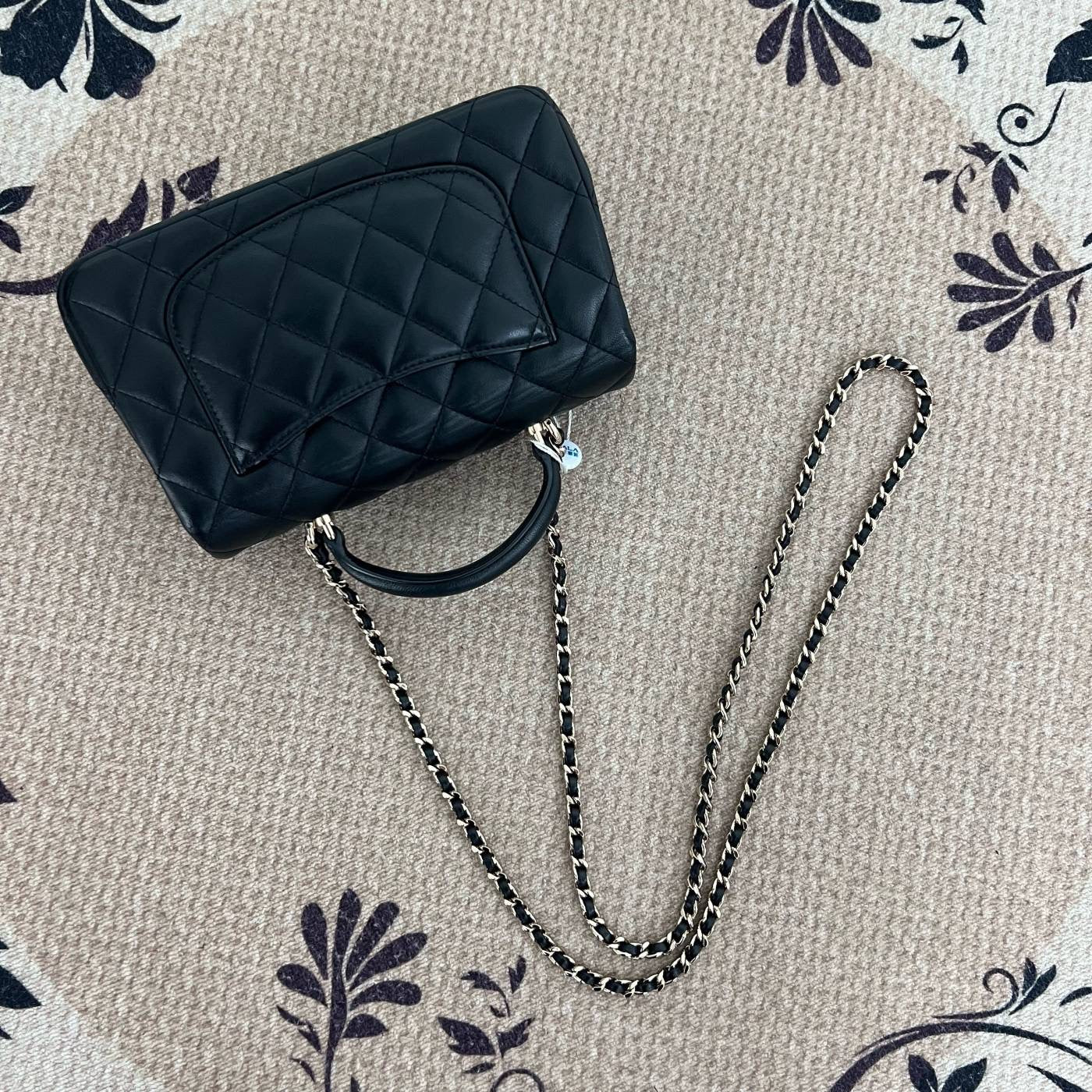 【Chanel】Chanel Classic Flap Large Mini, Black Gold Hardware