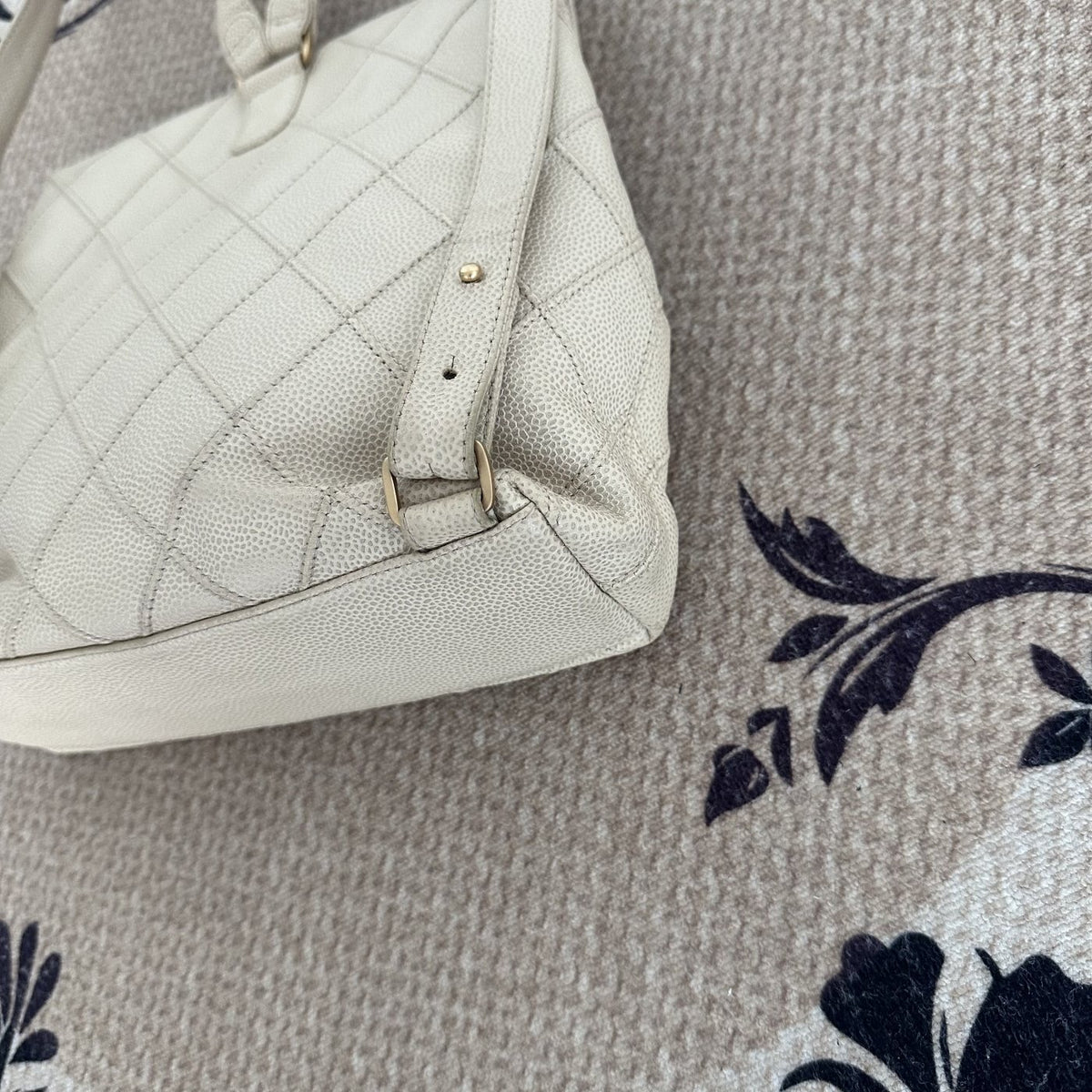 【Chanel】Chanel Cream Quilted Flap Backpack