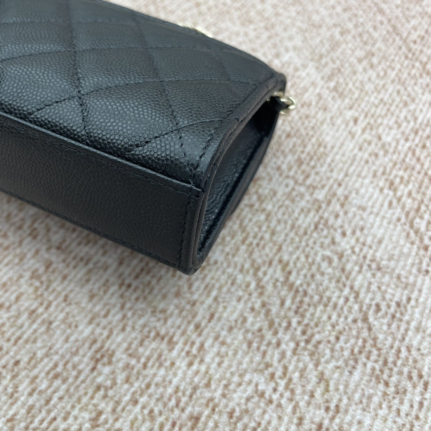 【Chanel】Chanel 26S Kelly with Crossed Top Handle, Black Caviar, Gold-Tone Hardware-7216350