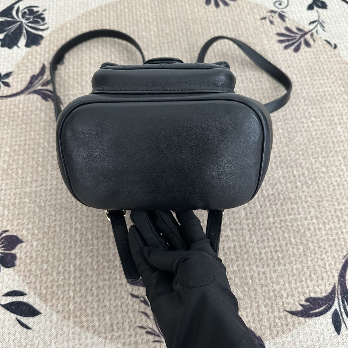【Chanel】Chanel Black Caviar Duma Backpack, Gold-Tone Hardware-7216141