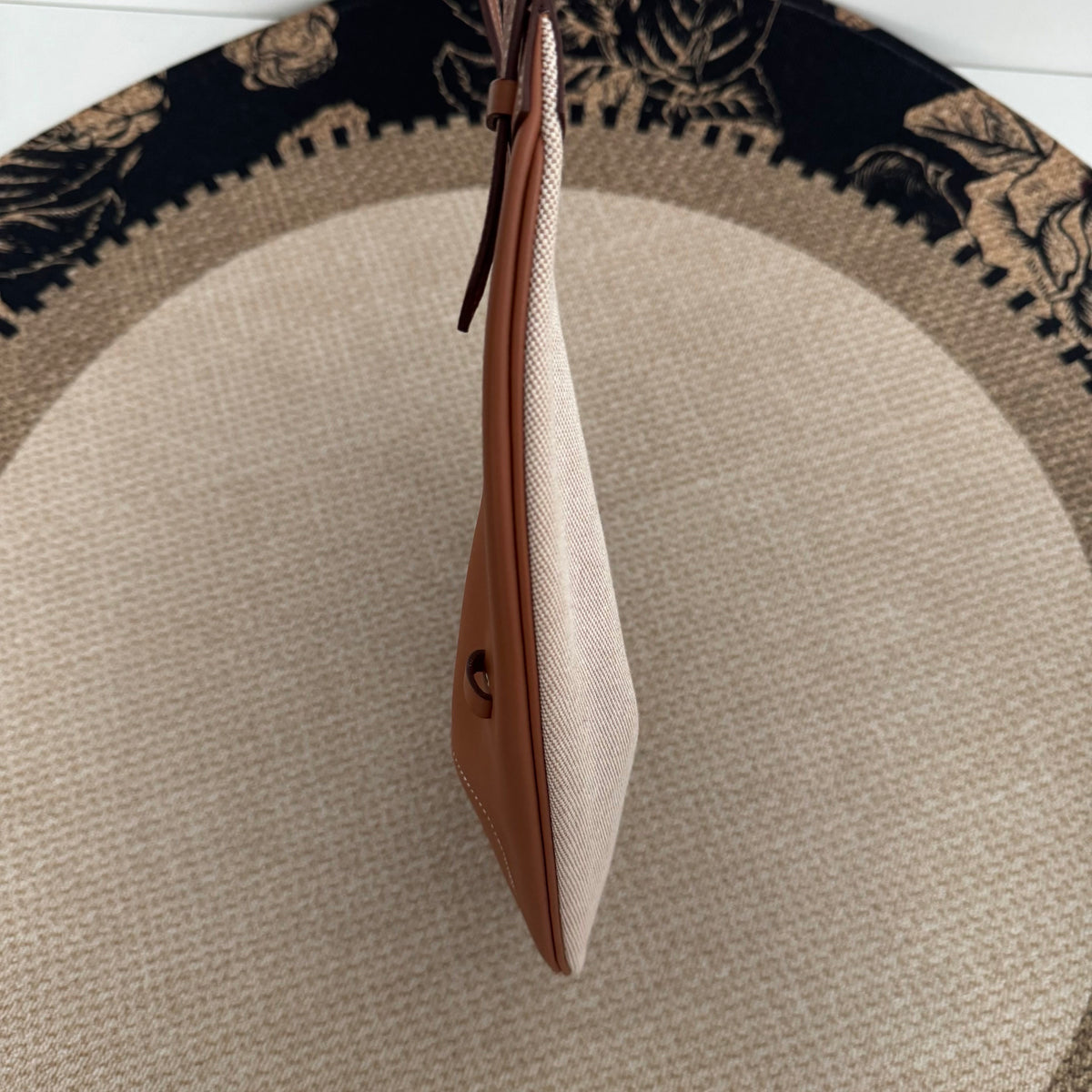 【Hermes】Hermès BuddyPocket Gold Brown & Canvas
