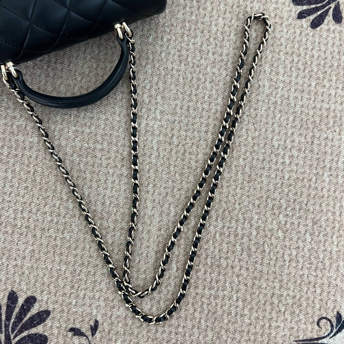 【Chanel】Chanel Classic Flap Large Mini, Black Gold Hardware