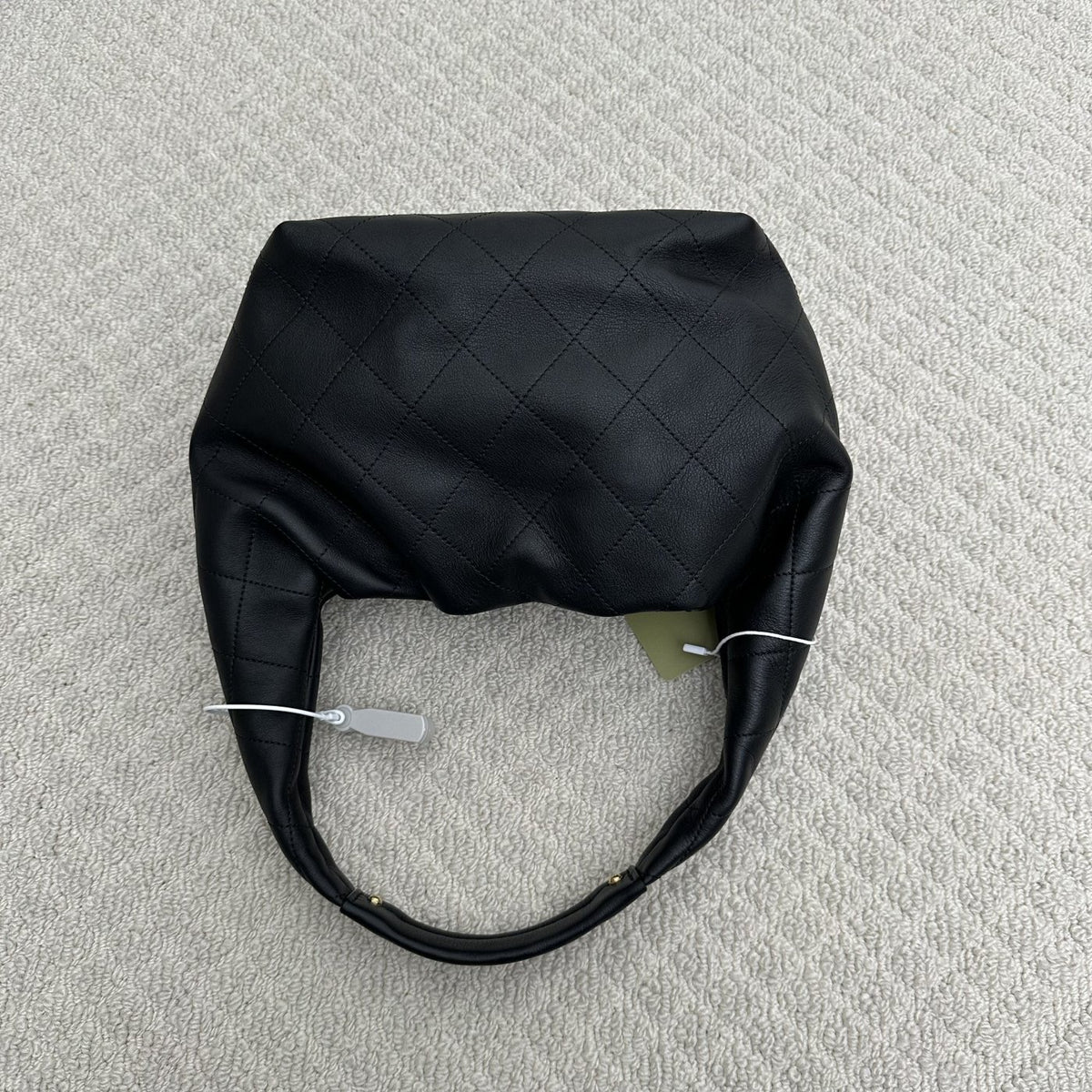 【Chanel】Chanel Small Hobo Bag, Black Caviar, Gold-Tone Hardware-7212709