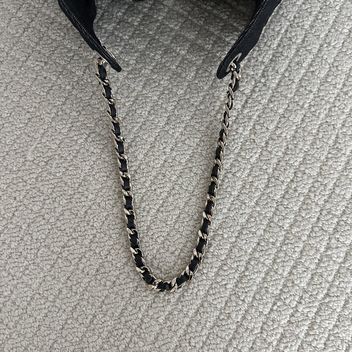 【Chanel】Chanel 25 Bag Small, Black Denim with Gold‑tone Hardware