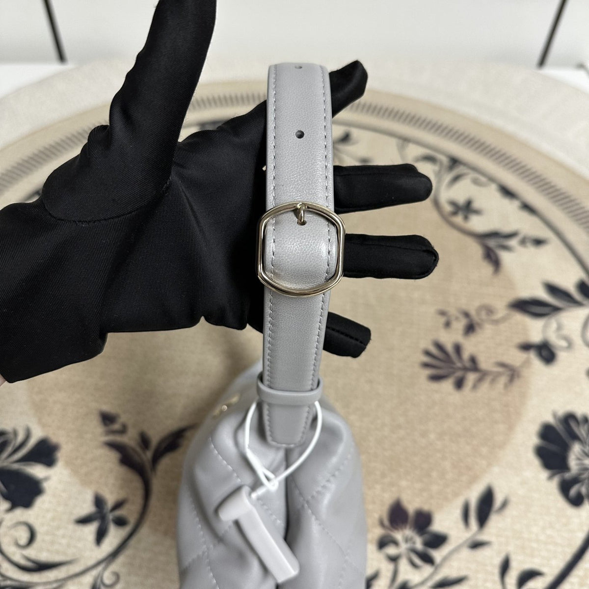 【Chanel】Chanel 26P Grey Gold Hobo Bag, Gold-Tone Hardware-7214108
