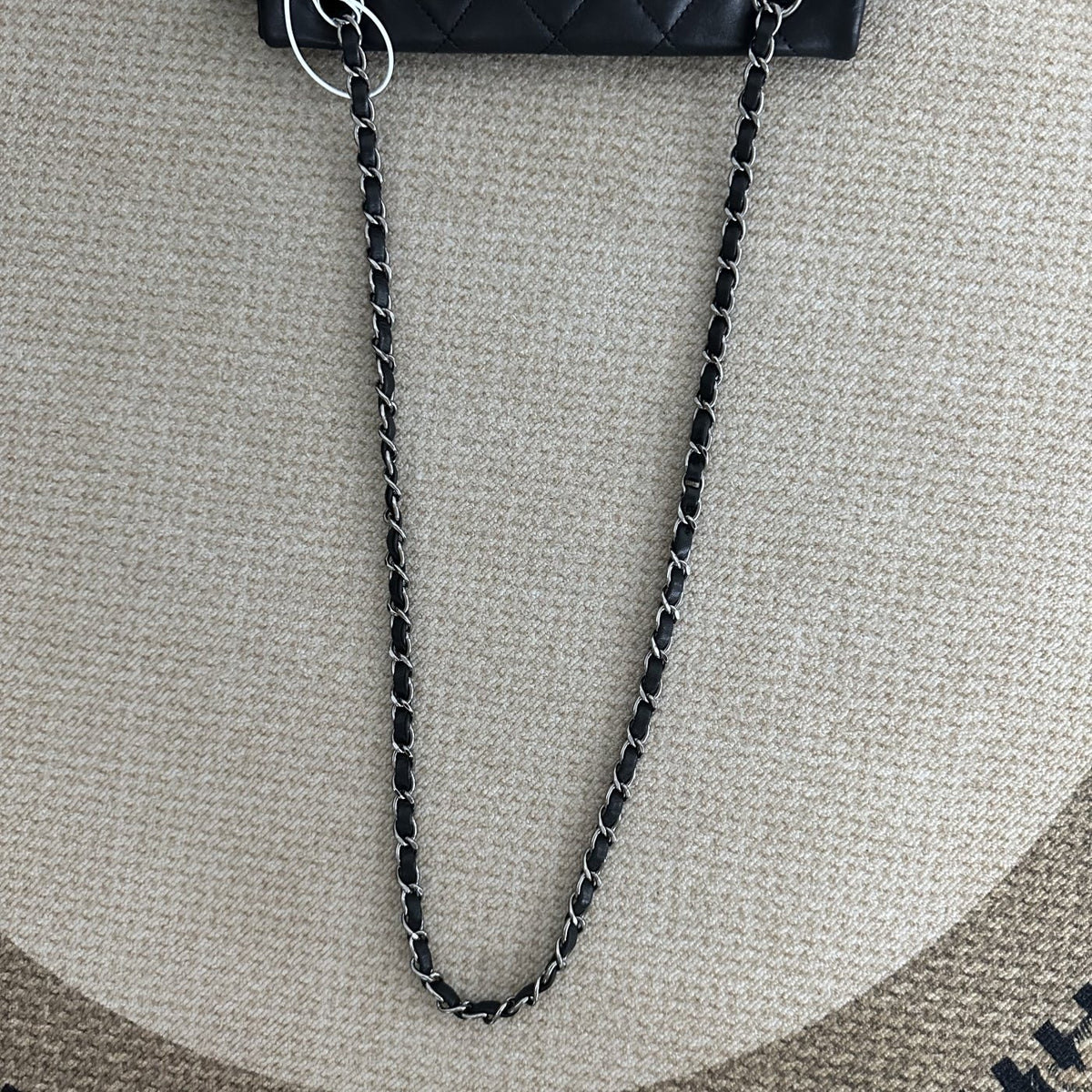 【Chanel】Chanel Three Star Flap Bag Black Caviar with Silver-Tone Hardware