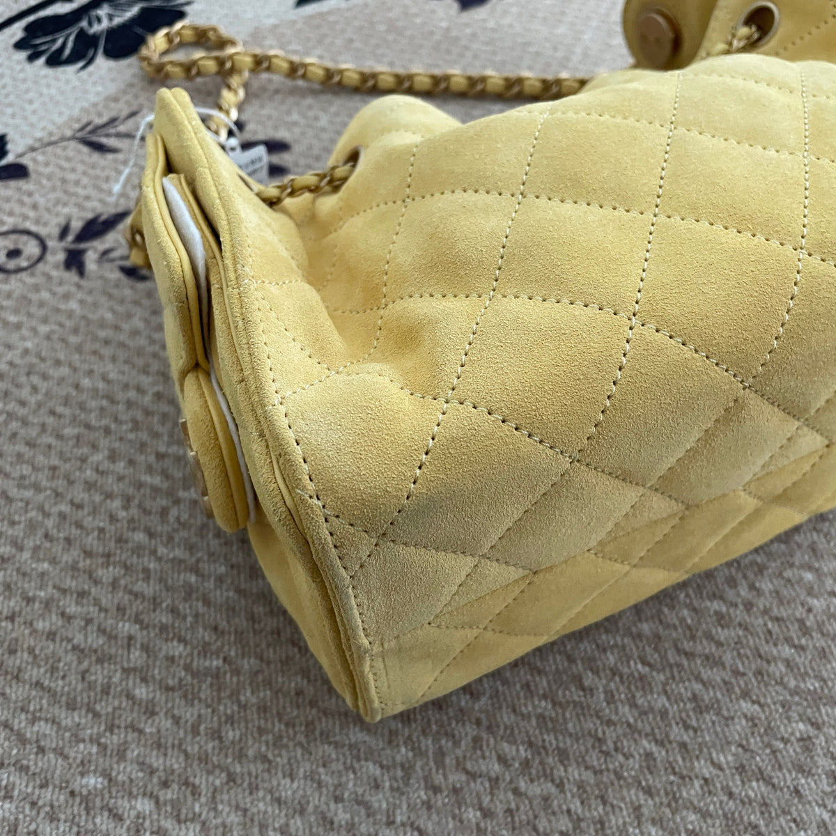 【Chanel】Chanel 25 Bag Mini, Yellow with Gold‑tone Hardware