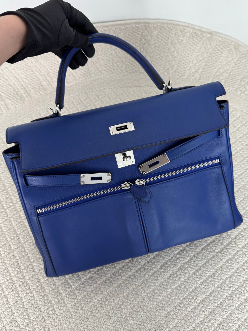 【Hermes】Hermès Blue Kelly Lakis