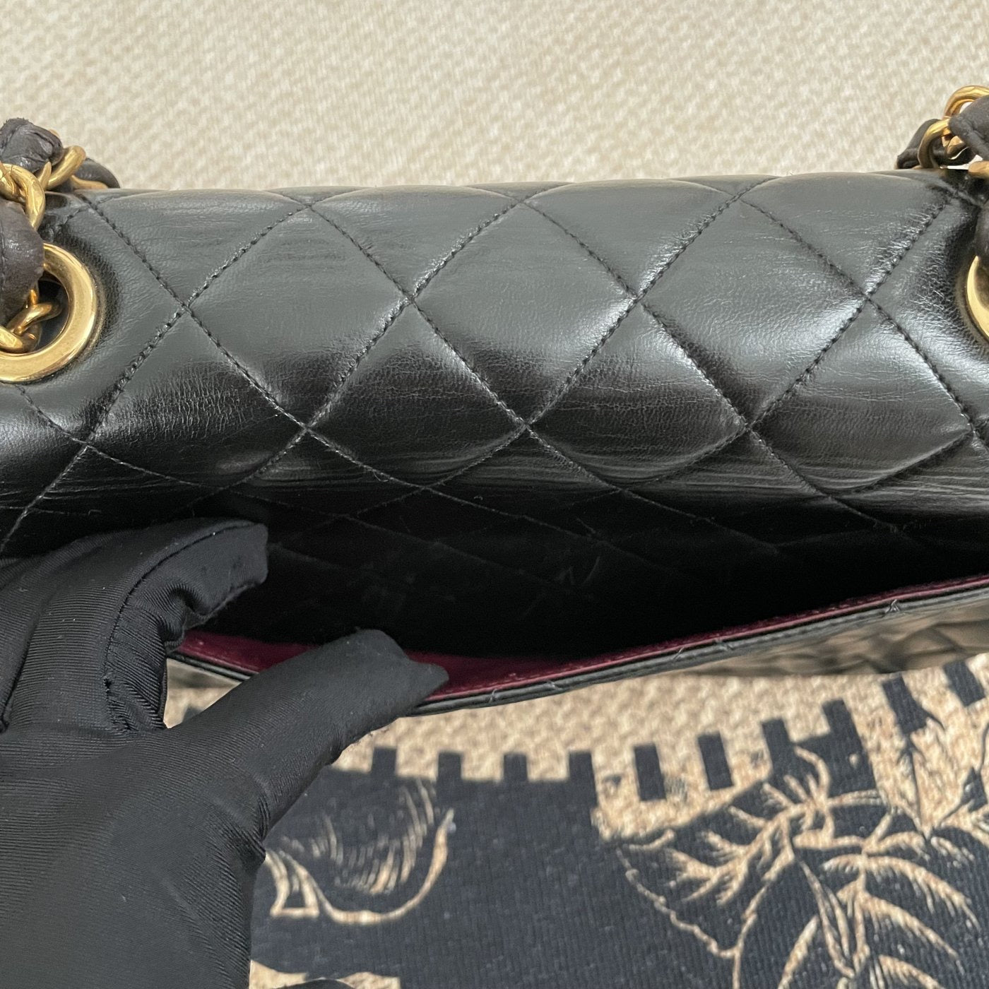 【Chanel】Chanel Black Caviar Victoria Flap Bag, Gold-Tone Hardware-7209866