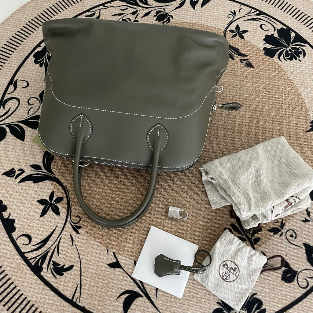 【Hermes】Hermès Vert Foncé Bolide Relax 35