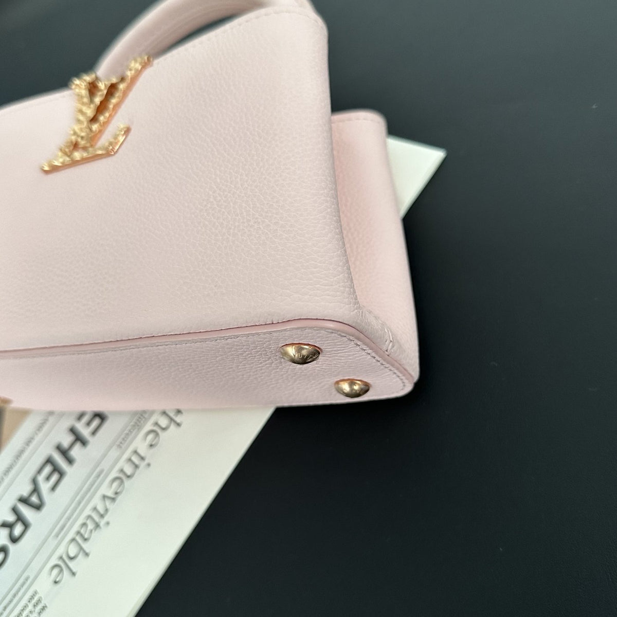 【LV】Louis Vuitton Capucines Mini Pink Taurillon Leather