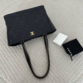 【Chanel】Chanel Tote Bag with Trimmed Shoulder Strap