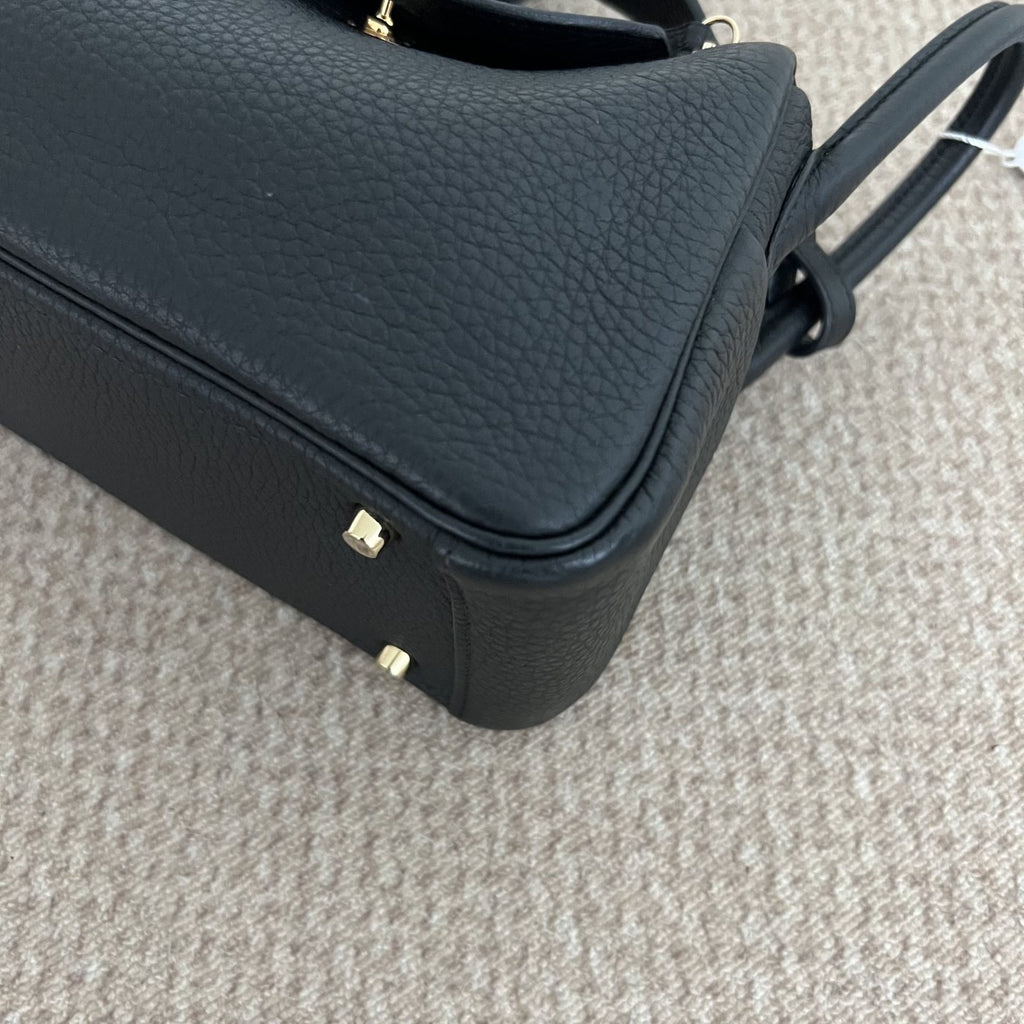 【Hermes】Hermès Black Lindy Gold Hardware