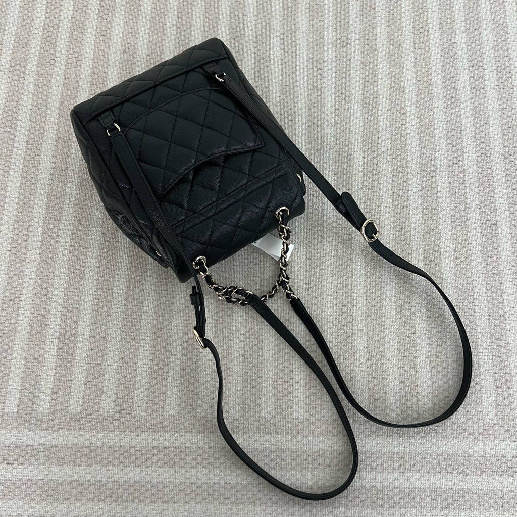 【Chanel】Chanel Paris‑Salzburg Backpack, Black Caviar Leather with Gold‑tone Hardware