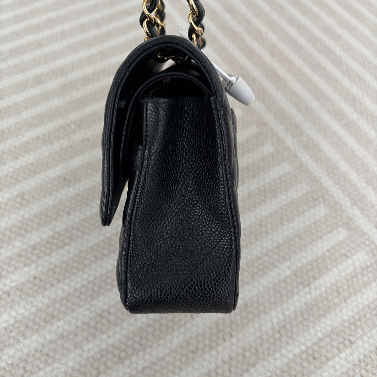 【Chanel】Chanel Black Caviar Classic Flap Bag