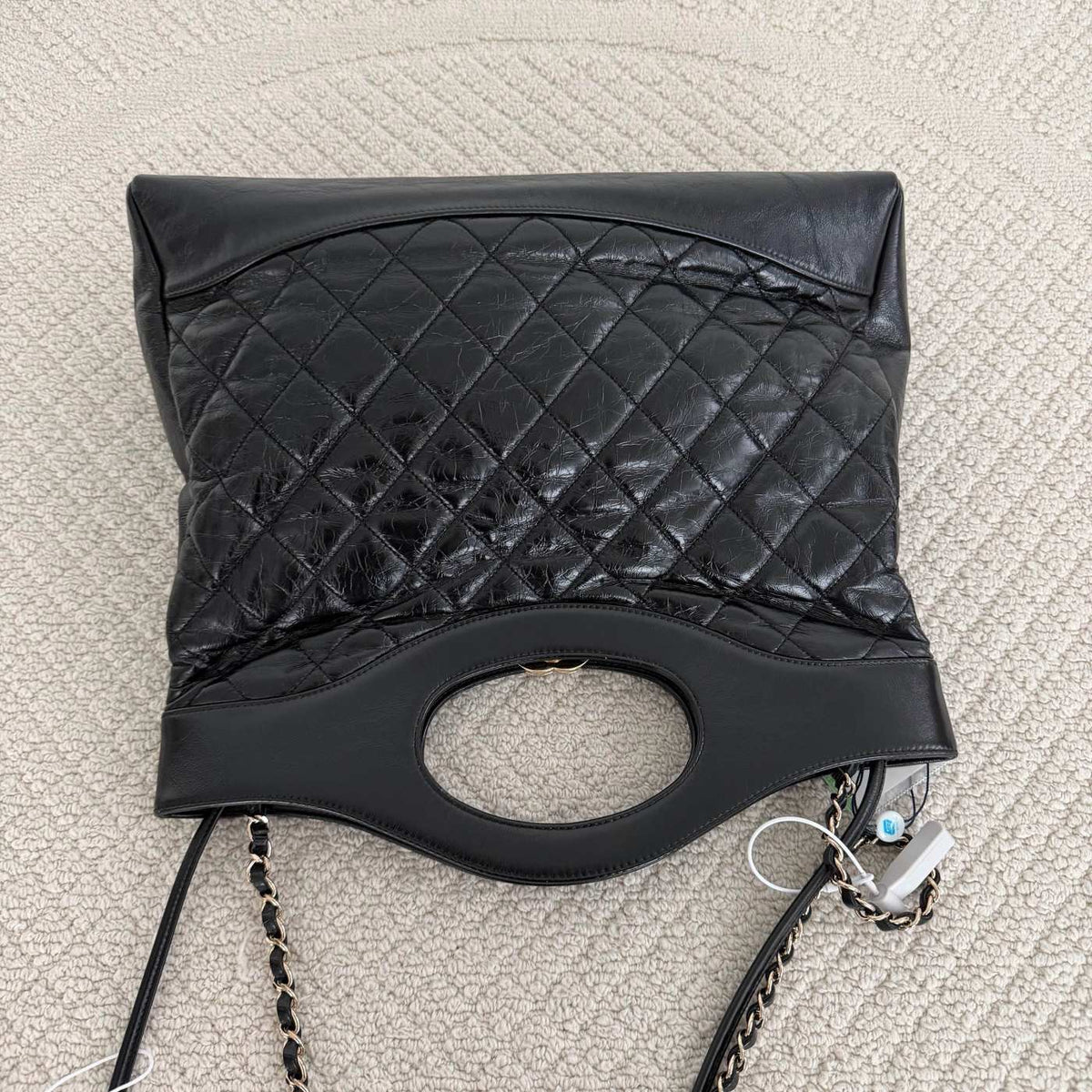 【Chanel】Chanel Black Gold 31 Shopping Bag(large)