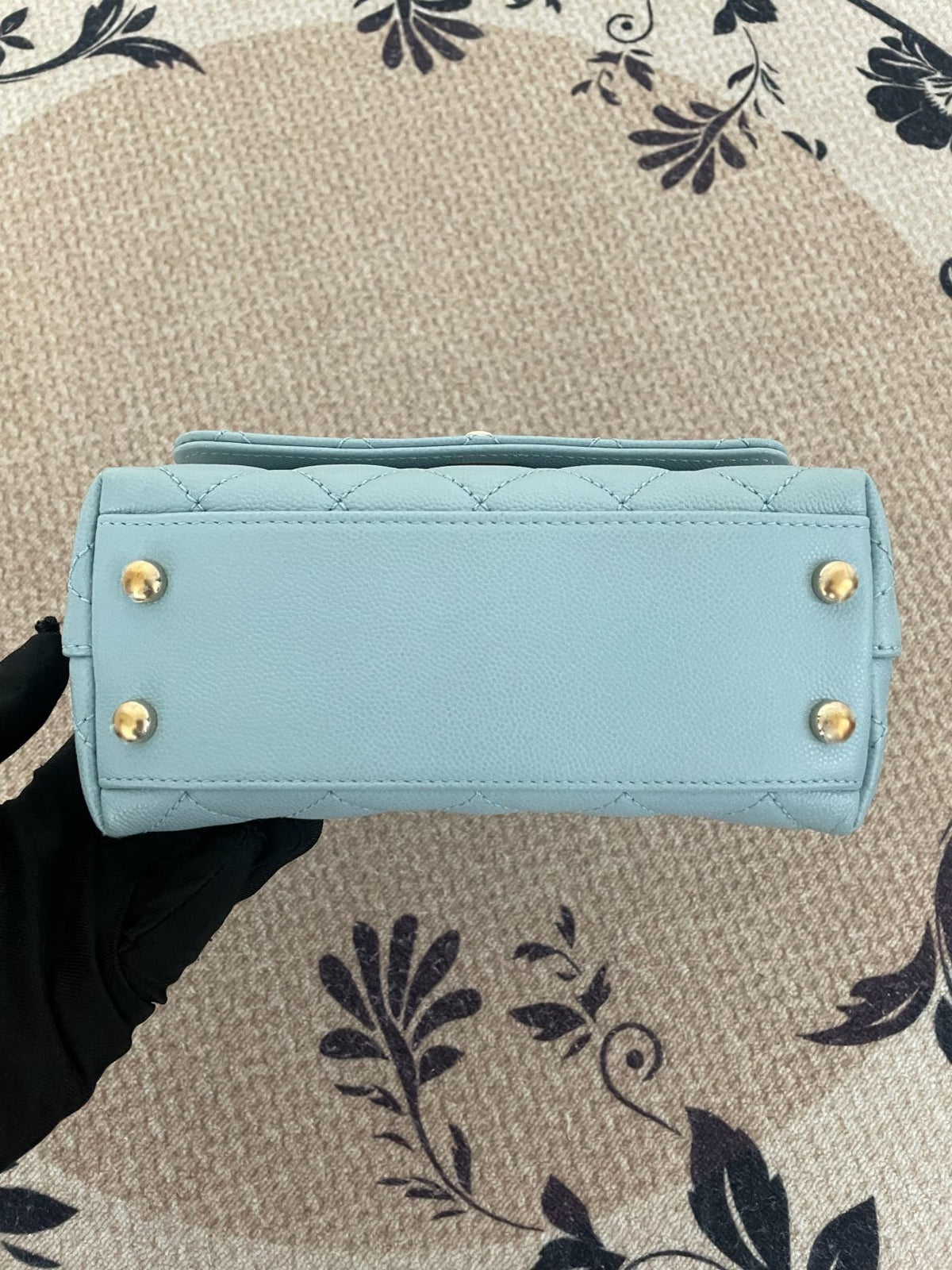 【Chanel】Chanel Blue Coco Handle Bag