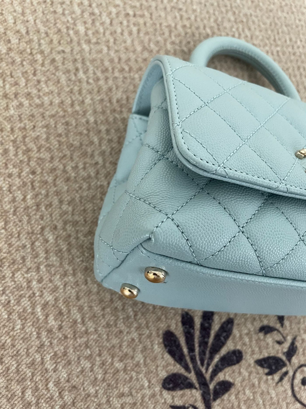 【Chanel】Chanel Blue Coco Handle Bag