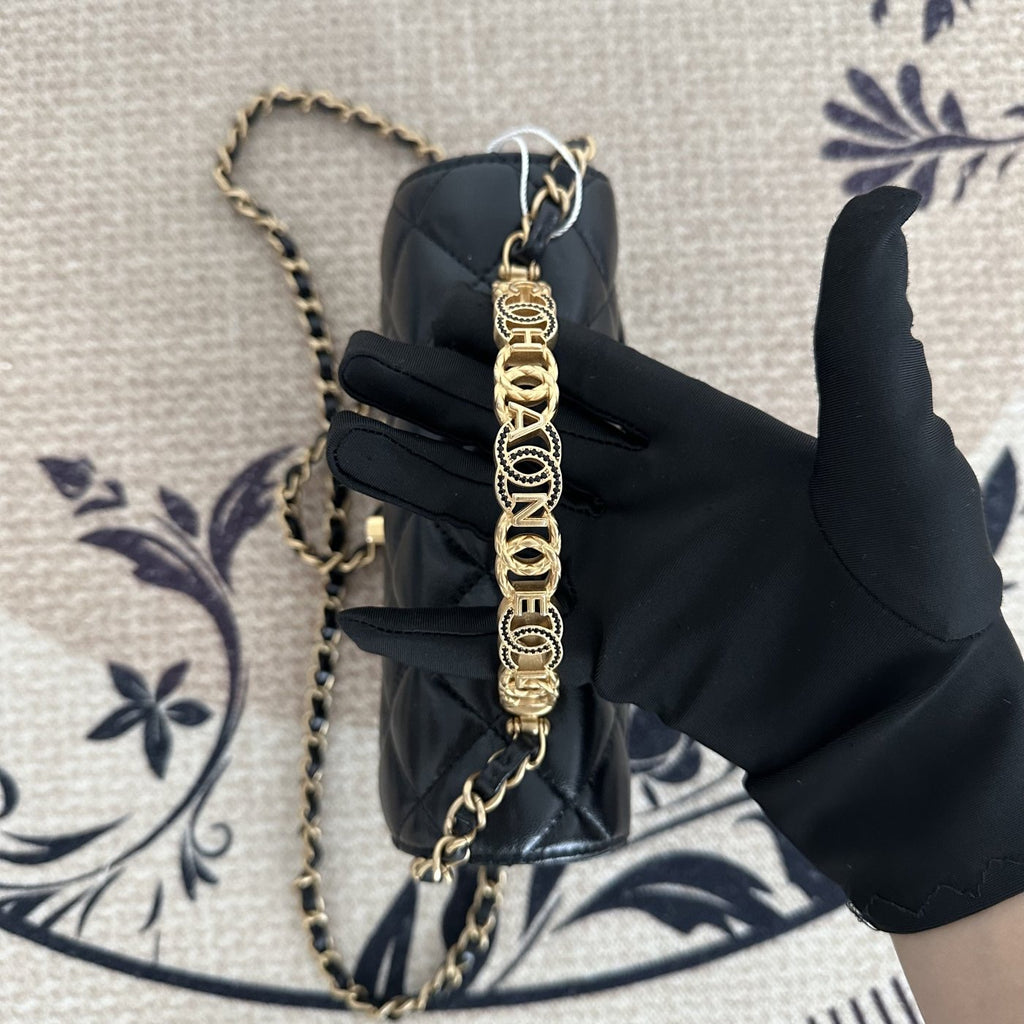 【Chanel】Chanel Mini Square Flap Bag With Top Handle