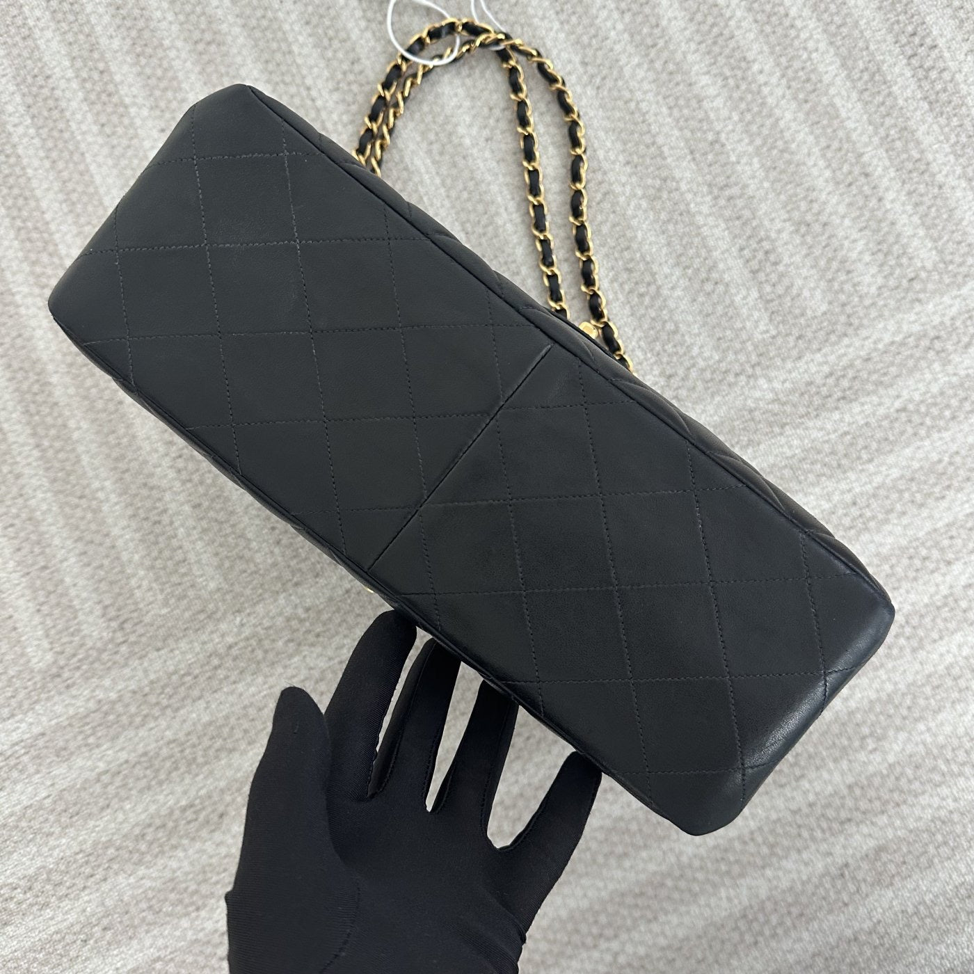 【Chanel】Chanel Twin Star Classic Flap Black Lambskin with Gold-Tone Hardware